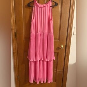 SHEIN Pink Ruffled Dress